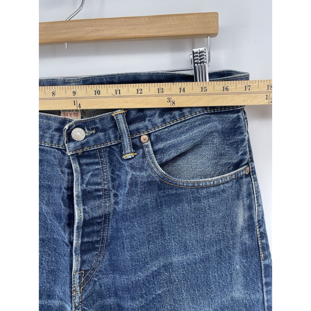 RRL Double RL Ralph Lauren Selvedge Jeans 34x32 Slim Fit Made in USA - Picture 7 of 16